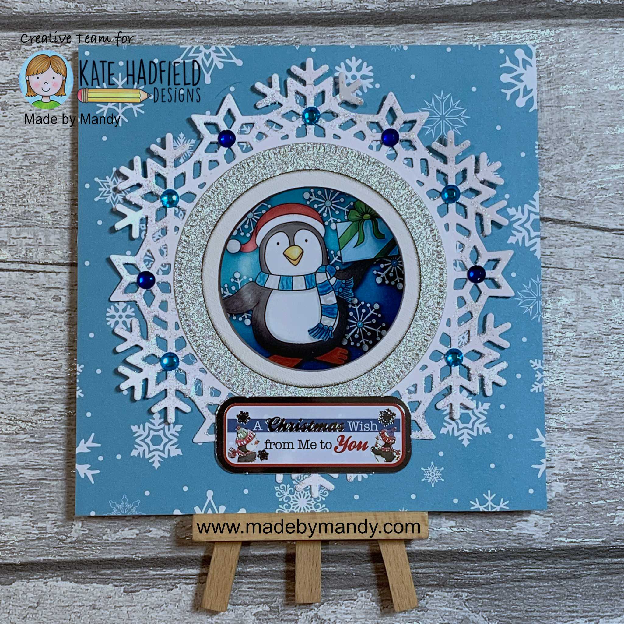 Christmas Brads Penguin by Made By Mandy Christmas Brads Penguin